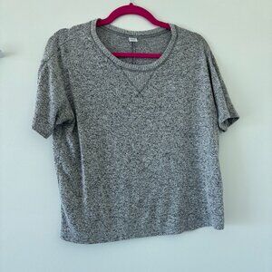 Old Navy Boxy Crop Knit Top Grey Small